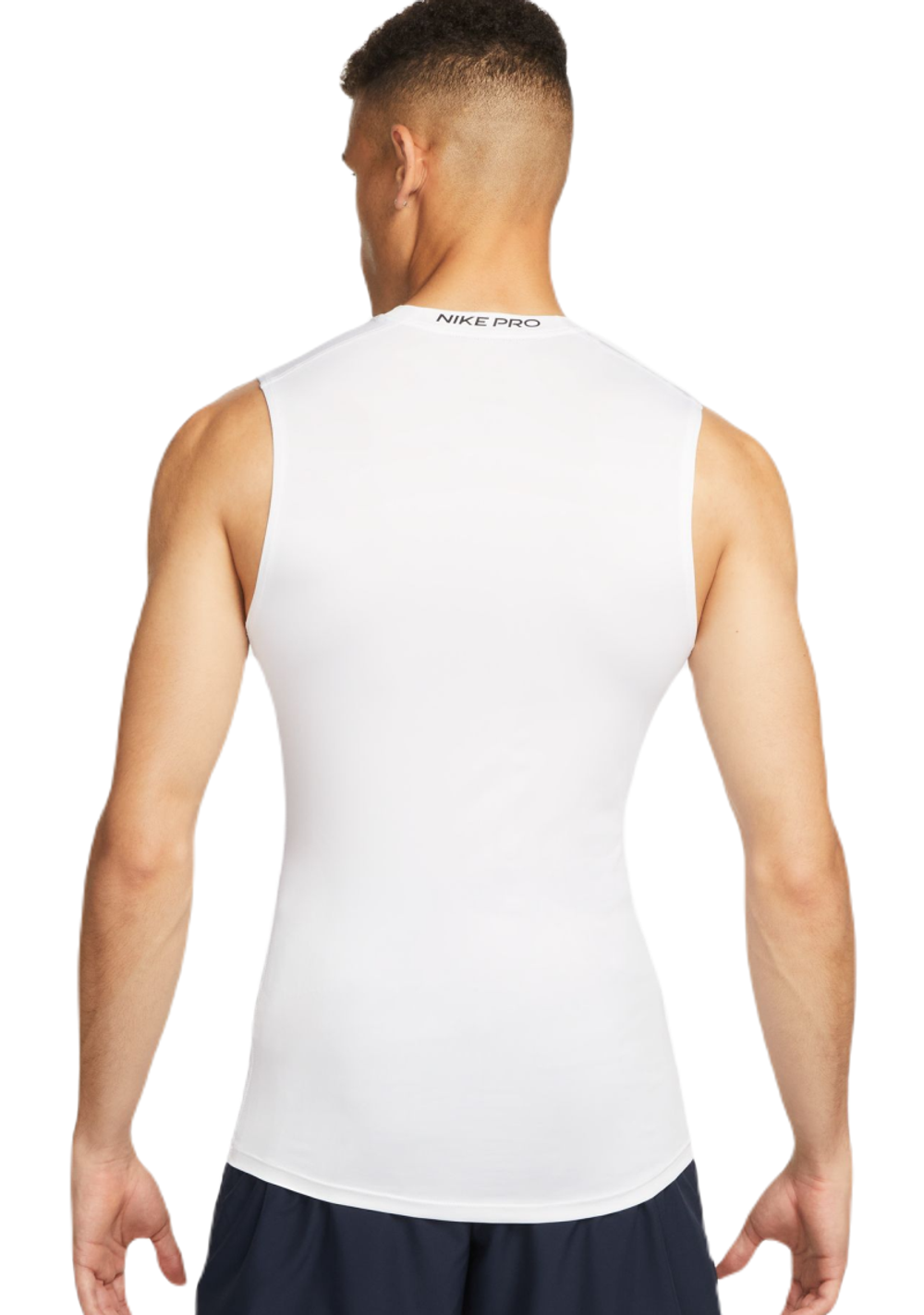 Термобелье Nike Pro Dri-Fit Tight Sleeveless Fitness Top - white/black