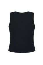 Приталенный жилет черный