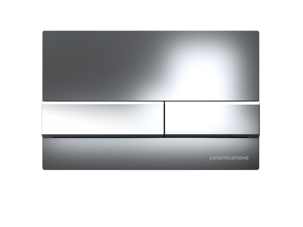 Система инсталляции для унитазов CERAMICANOVA Envision с кнопкой смыва Flat цвет хром, креплениями, арт. CN1002CH