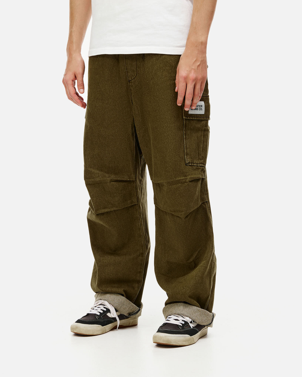 Джинсы Anteater Wide Cargo Denim Green