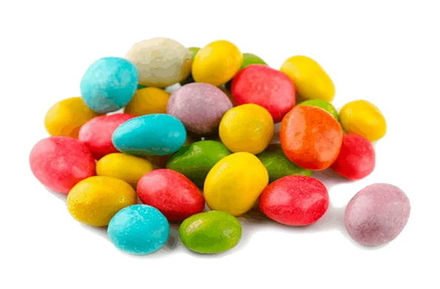 Драже "Разноцветный арахис" Красный пищевик