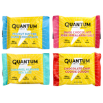 Quantum Energy Square, протеиновый снек с кофеином, ассорти из 8 порционных порций по 48 г (1,69 унции)