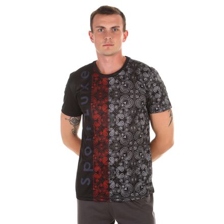 Мужская футболка черная с узором Sesmik by Vlad Sedov VS001/VS0018