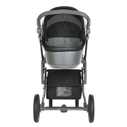 Детская коляска Roan Bass Next Кожа 2 в 1 RN083/1 Graphite Pearl