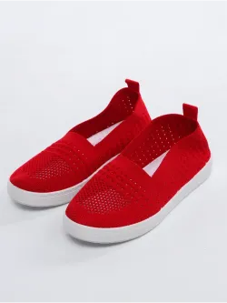 Мокасины летние текстильные