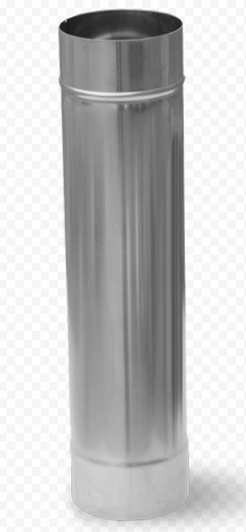 РОЗАН  дымоходная труба Д 115 (1,0 )нерж мат 0,5 м