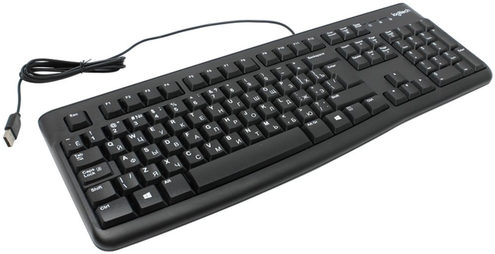 Клавиатура Logitech K120 (USB,waterproof, low profile) OEM 920-002522