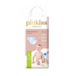 Uşaq bezi \ Подгузники \ Diapers Pinkiss Premium Baby L, 9-14 kq, 42 ədəd