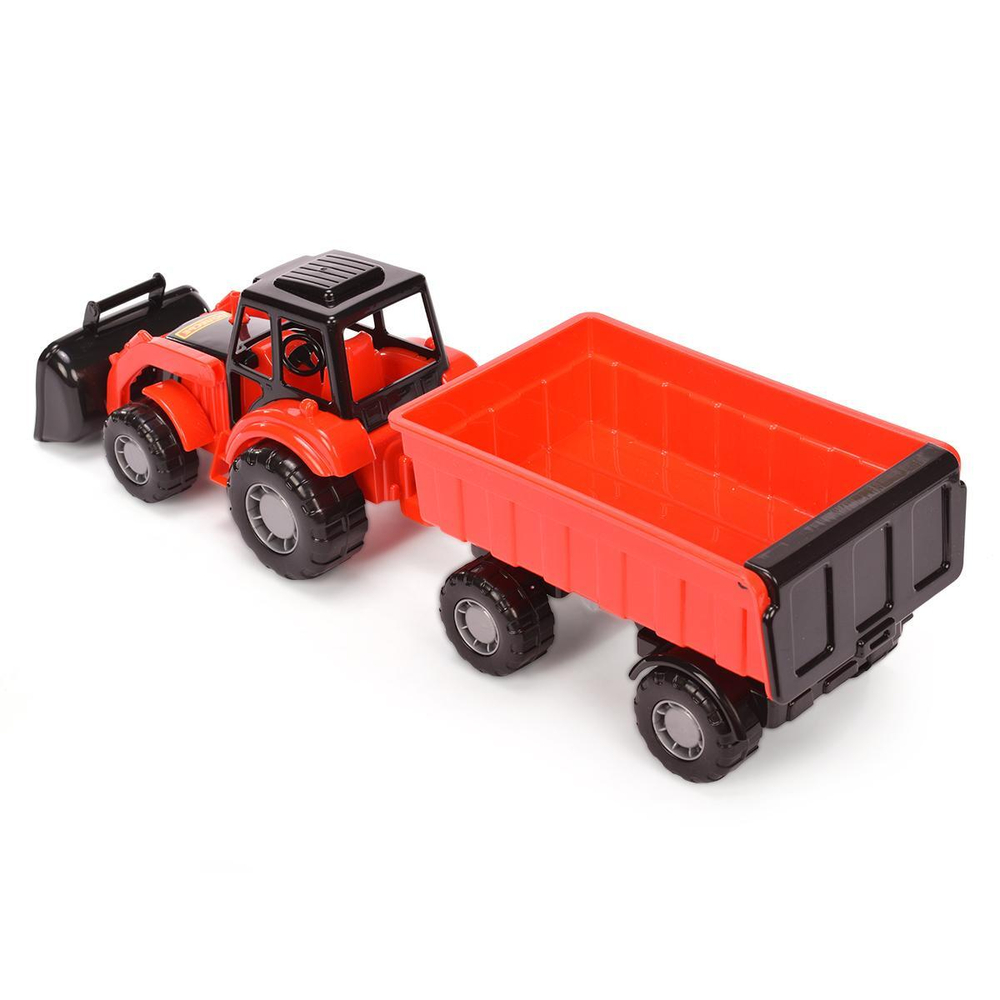 Трактор "Мастер" с прицепом №1 и ковшом (Полесье)