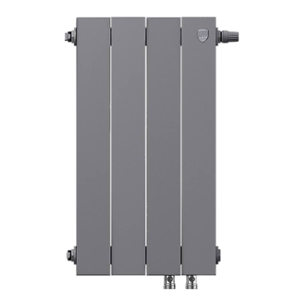 Радиатор биметаллический Piano Forte серый 500 VD 4 секции нижнее подключение