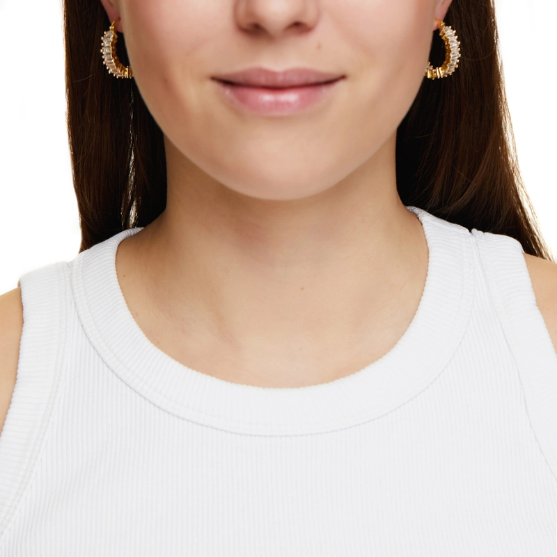 Серьги Багетная Дорожка