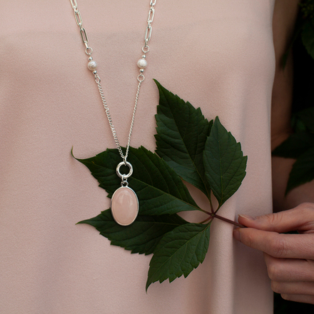 Колье Fiore Luna ROSE QUARTZ LN5154 R/S