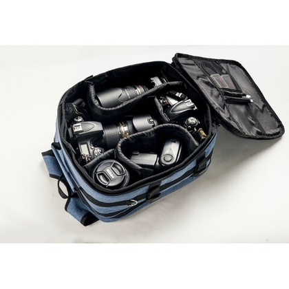 Фоторюкзак трансформер сумка для ручной клади Pobedabags Advanced 36х30х27/20 синий