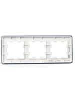 BRITE Рамка 3-местная РУ-3-2-Бр стекло белый RE IEK