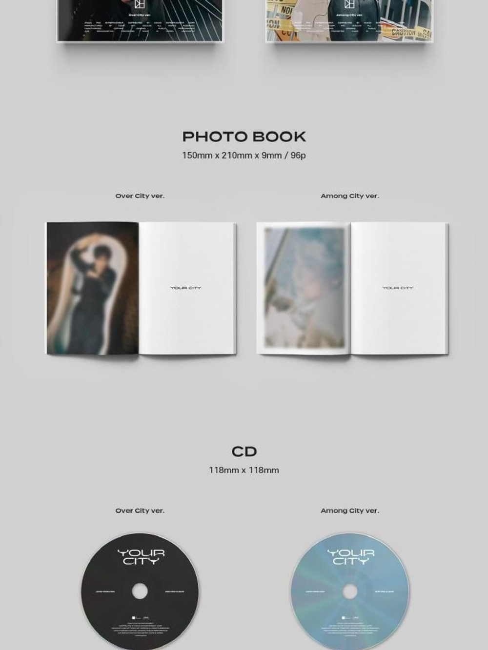 Альбом JUNG YONG HWA - YOUR CITY 2nd Mini Album RANDOM Version