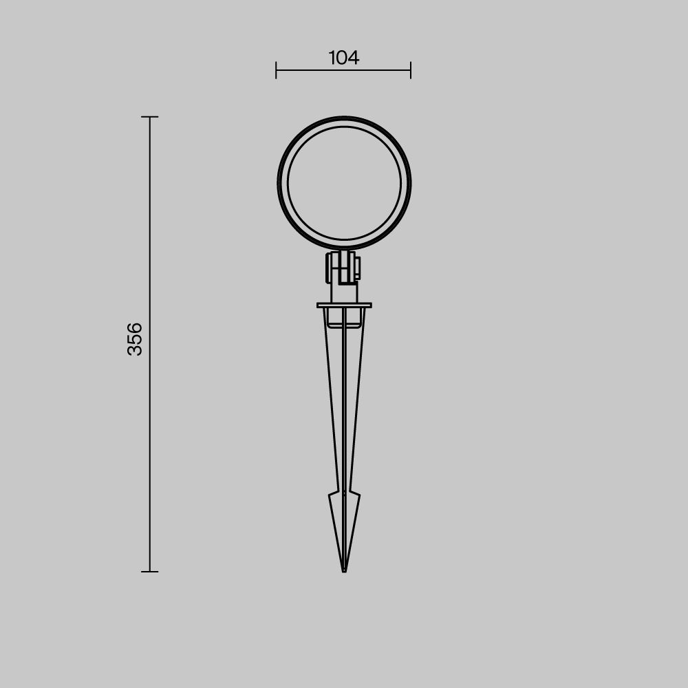 Уличный ландшафтный светодиодный светильник Maytoni   O495FL-L25B3K