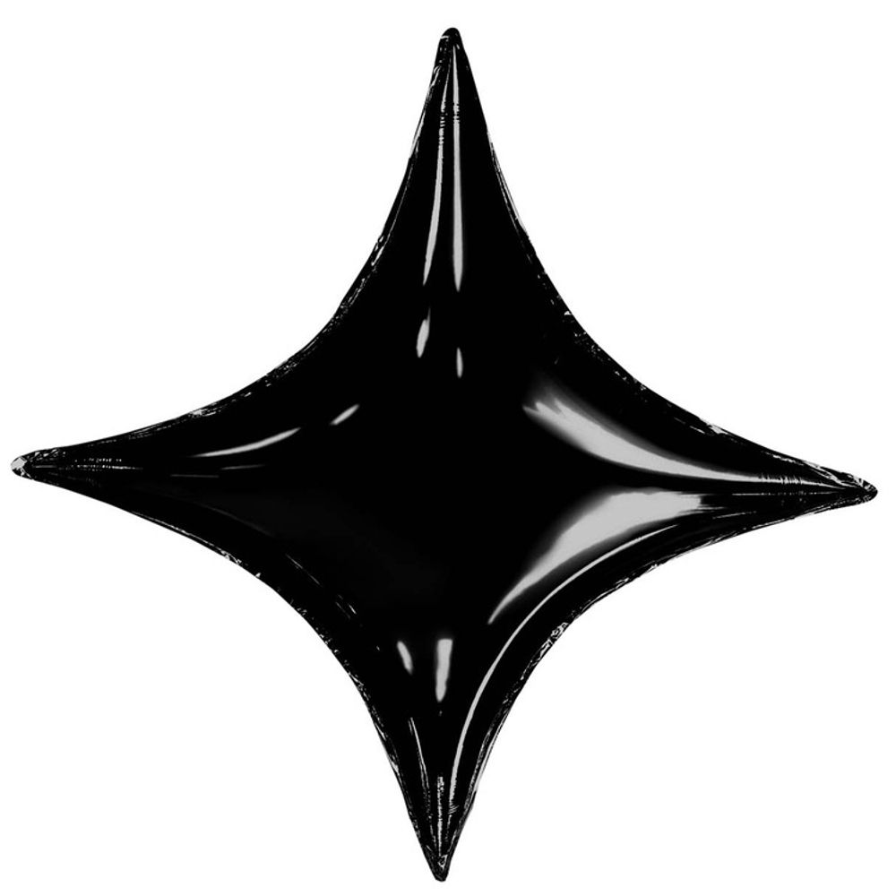 Звезда 4х-конечная &quot;Черный металлик&quot; 72 см