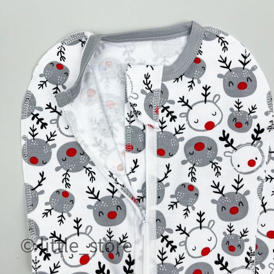 Кокон новогодний "Оленята" с шапочкой