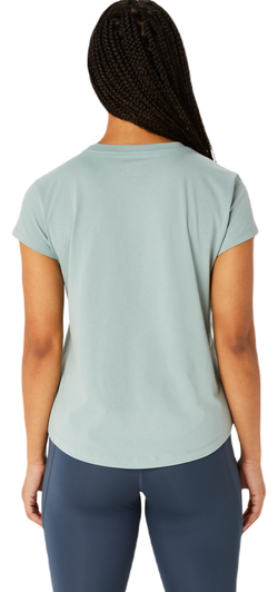 Женская теннисная футболка Asics Big Logo Tee - ocean haze/foggy teal