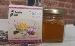 Паста к кофе медовая с кардамоном и чесноком
