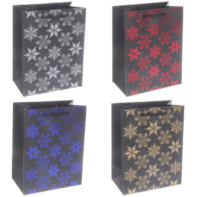 Пакет подарочный «Сказочные снежинки» 23*18*10 см