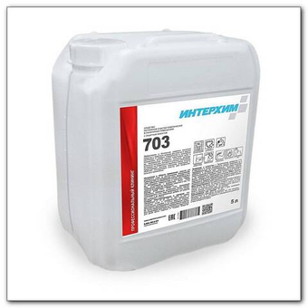 Кислотное моющее средство очистки поверхностей в санитарных помещениях с защитным эффектом 5л. №703. Интерхим