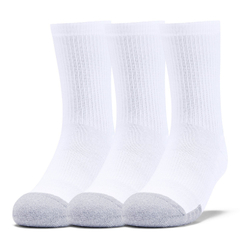 Теннисные носки Under Armour Youth HeatGear Crew Socks 3-Pack - white/steel
