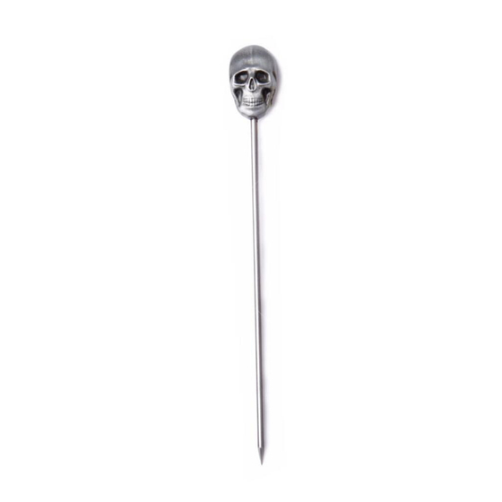 Пика шпажка нерж. "Череп" 11 см Skull 10 шт P.L.- Barbossa