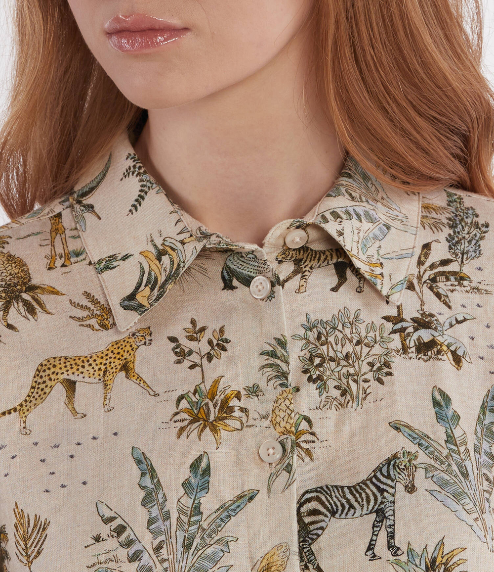 Льняная рубашка RIANI - бежевый(445760-4257)