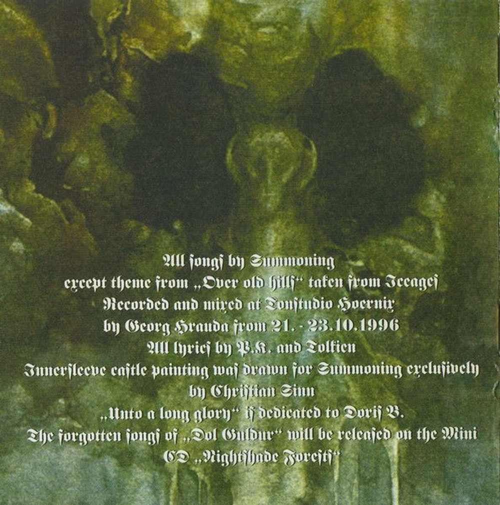 SUMMONING - Dol Guldur, музыкальный компакт диск