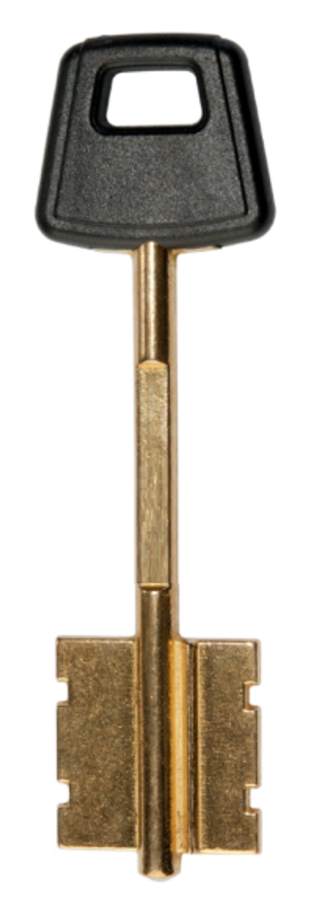 Заготовка ключа 14754 Чиза-1 93*23,6*24,4 мм. лат., штамп., с пластиком, б/п