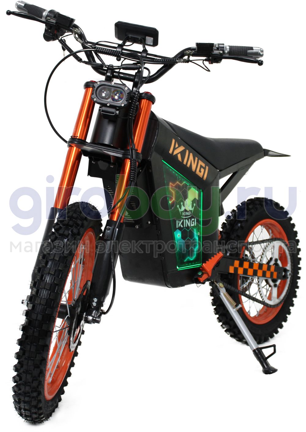 Электромотоцикл IKINGI WISH 01 1500W (52V/30Ah) - Оранжевый фото №5