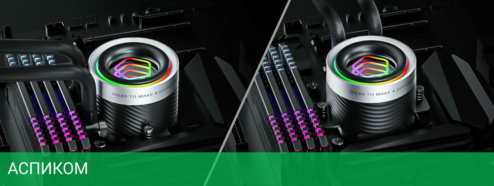 Система жидкостного охлаждения для процессора ID-Cooling FX240 INF Black