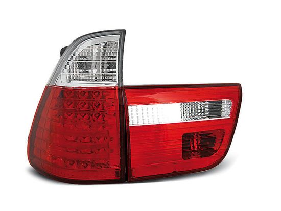 Задние фонари LED RED WHITE для BMW X5 E53