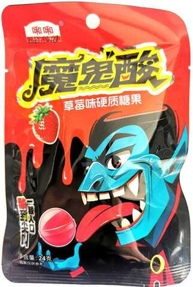 Конфеты "He He" Вампир 24 гр клубника