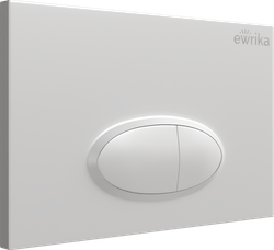 Кнопка смыва для унитаза EWRIKA 0052 пластик, цвет белый
