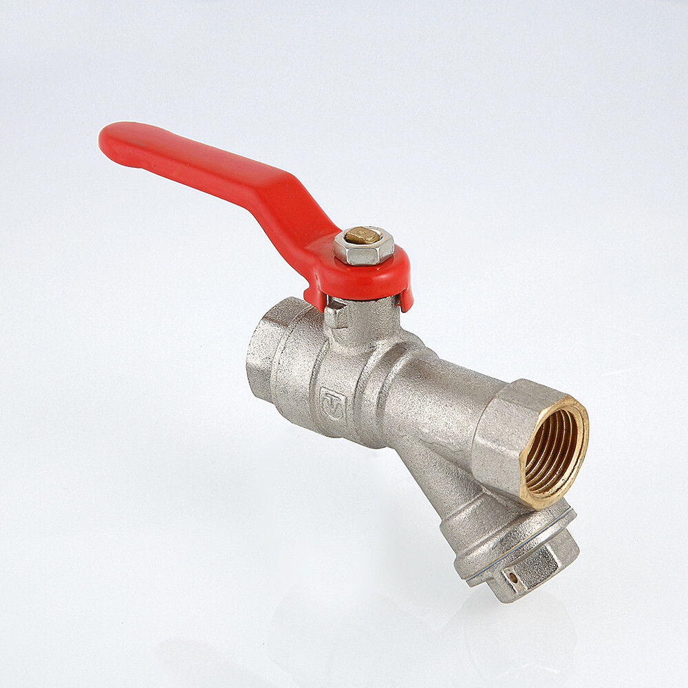 Кран шаровой VALTEC COMBI со встроенным фильтром и флажковой рукояткой