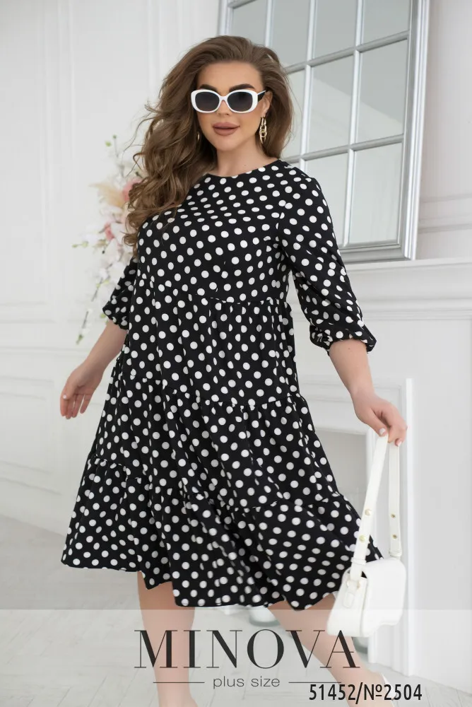Платье 2504-черный Minova