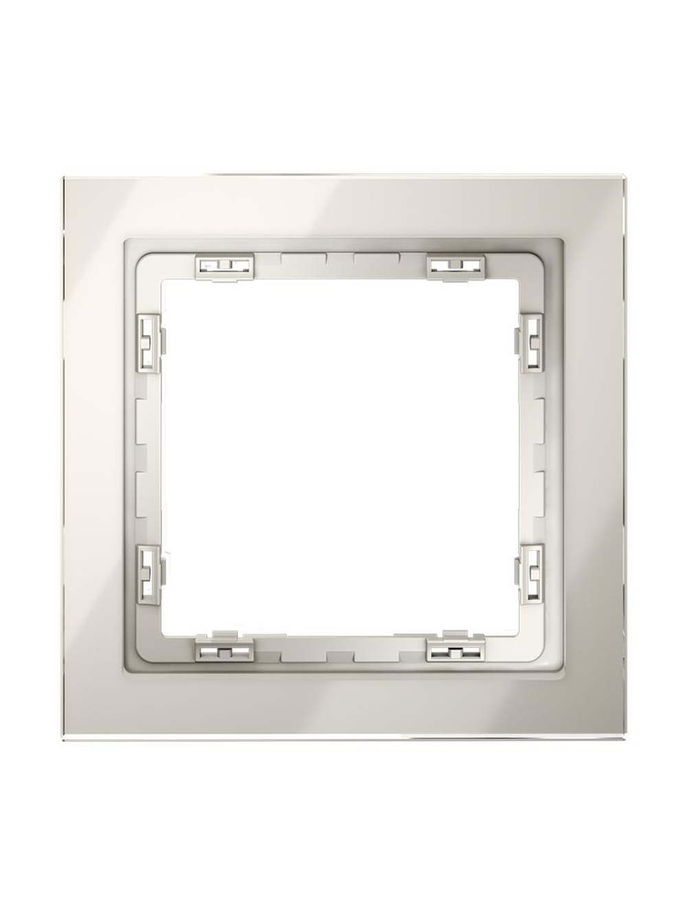 Рамка 1-м S70 стеклян. кашемир Voltum VLS110103