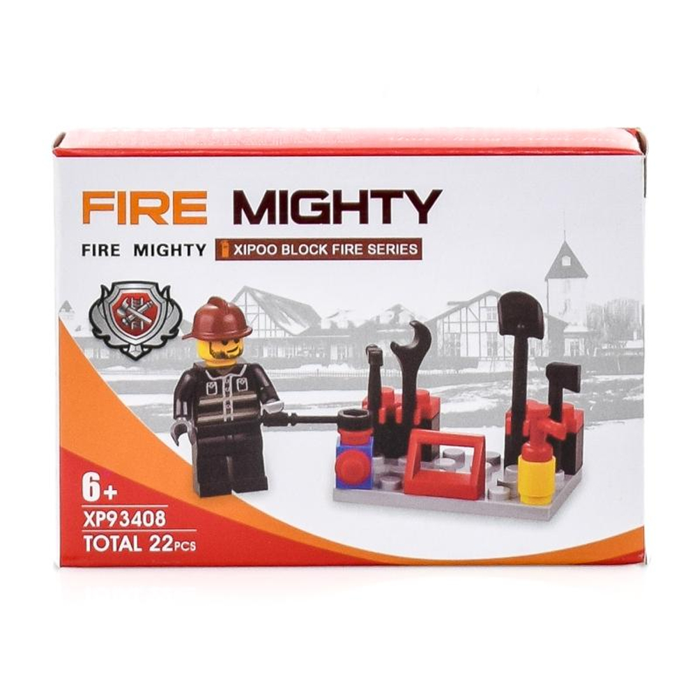 Конструктор блочный "Городские службы" 22эл. коробка XP93408