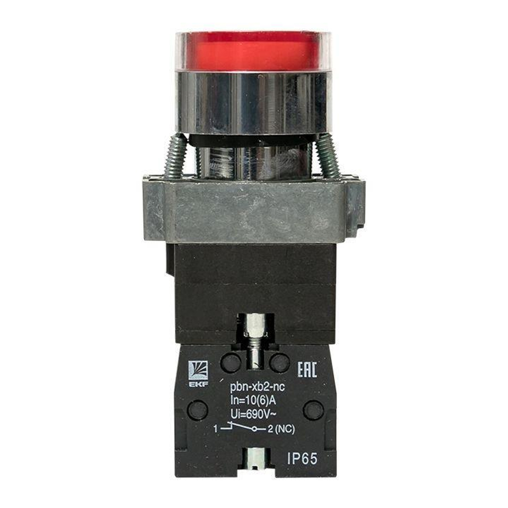 Кнопка BA42 с подсветкой 230В красн. NC IP65 PROxima EKF xb2-bw42-230-65