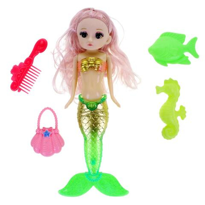 Кукла тип Модница Русалка с аксесс. 26см, пакет LE566-1D