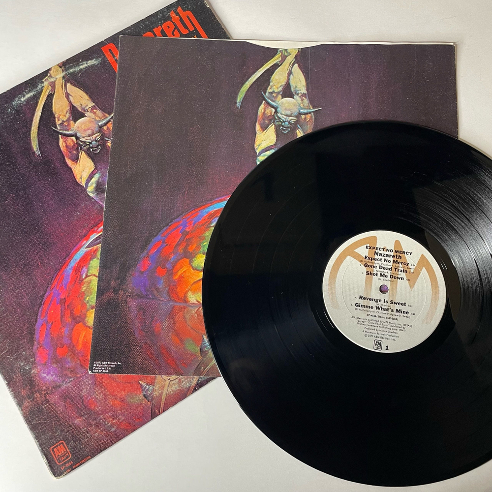 Винтажная виниловая пластинка LP Nazareth Expect No Mercy (США 1977)