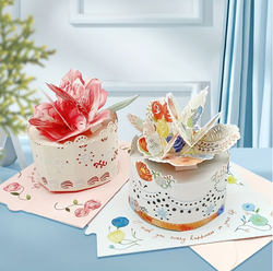 Открытка 3D "Birthday cake"