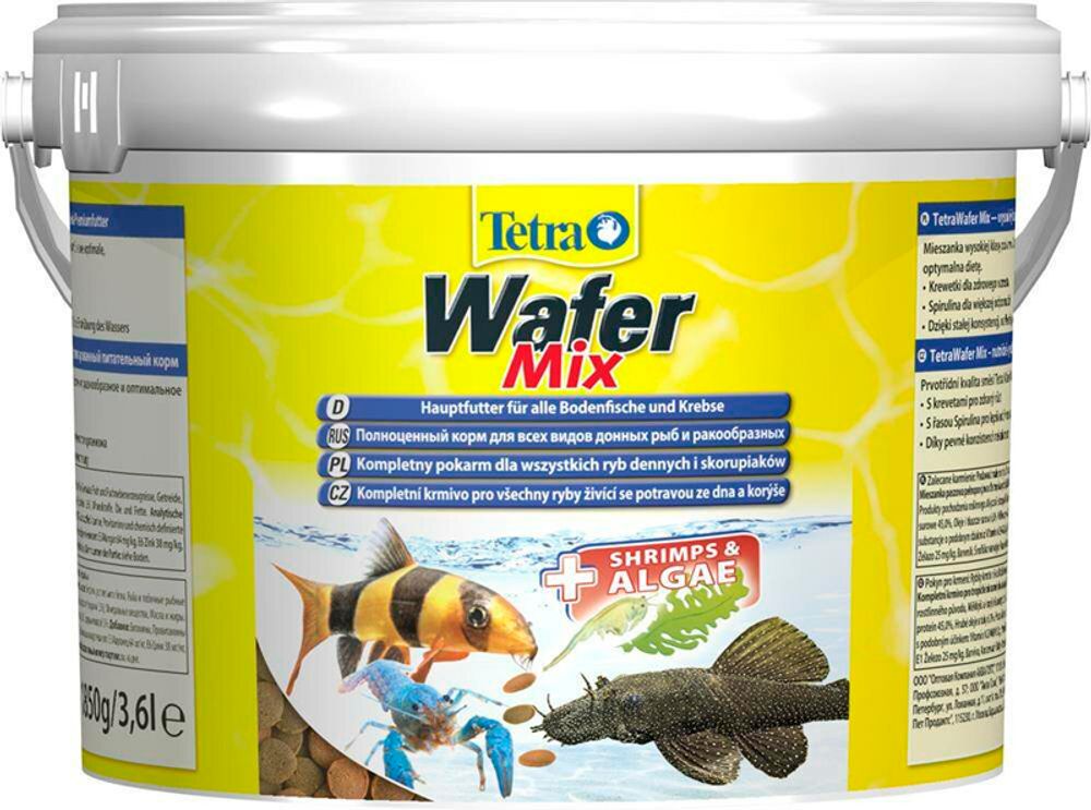 Tetra Wafer Mix корм (чипсы) для всех донных рыб, 3,6 л