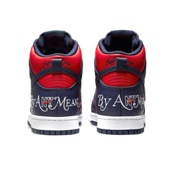 Кроссовки Nike x Supreme SB Dunk High 'By Any Means - Red Navy' DN3741-600