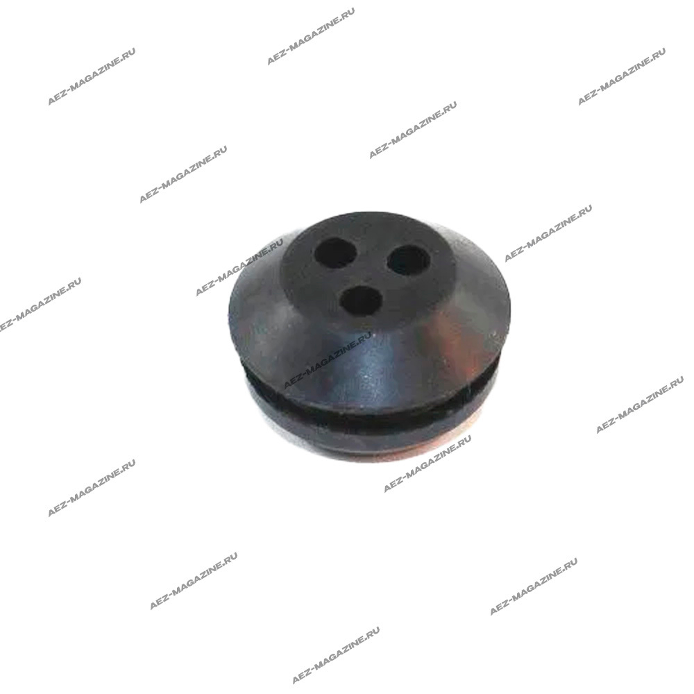 Резинка под шланг бака, D-25х20х22мм, H-14мм, 3 отверстия d-4мм