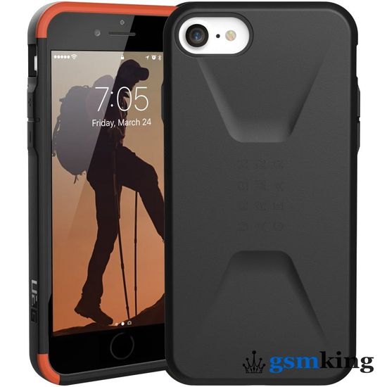 UAG Civilian Series Case for Apple iPhone 7 | 8 | SE (2020 | 2022) Black (Чёрный)11204D114040