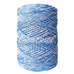 Azure melange polyester cord 2 mm