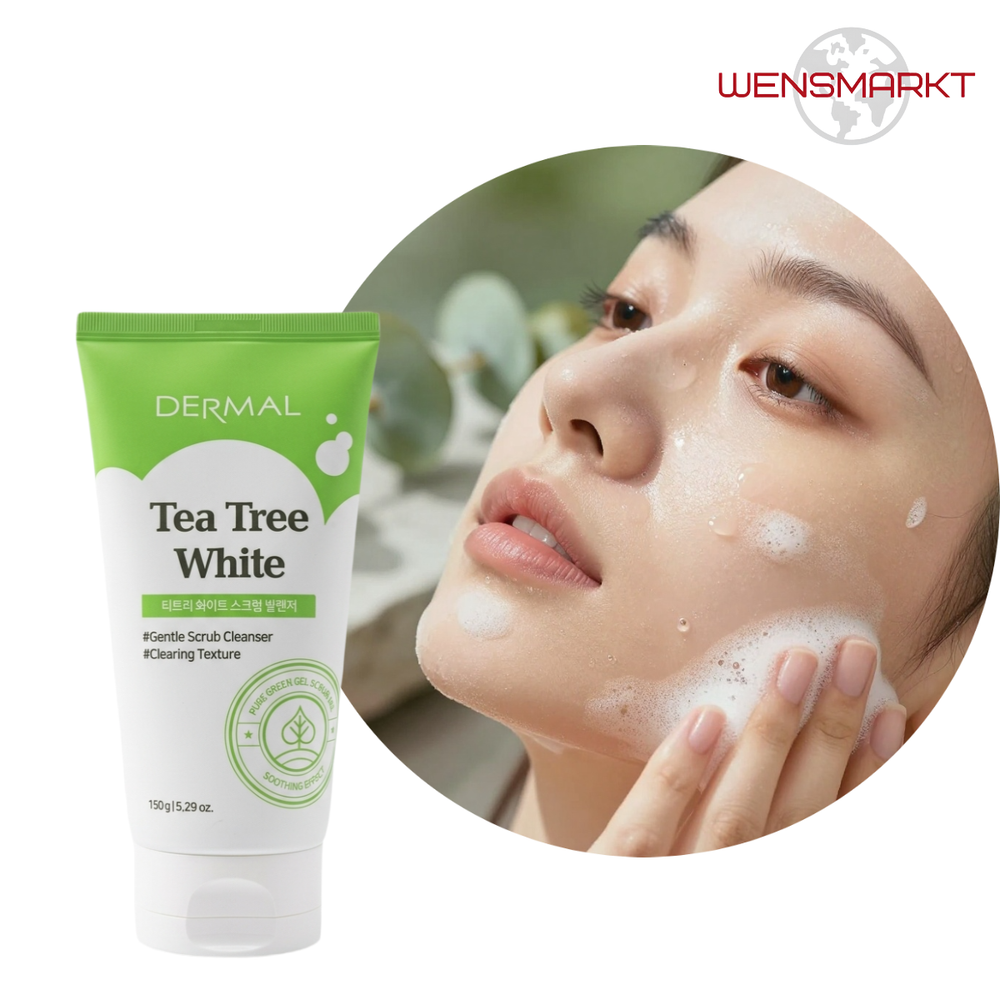 Гель для умывания Dermal Tea Tree с микрогранулами, 150 г